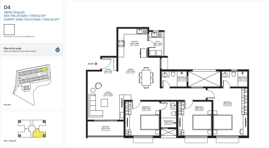 Sobha Ayana Floor plan